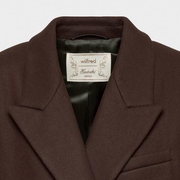 NWT Aritzia symphony coat S Bitter Brown - Picture 5 of 12